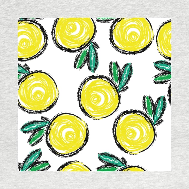 Lemon Draw Fashion Background Seamless by MichelMM